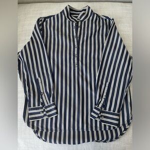 JCrew Tunic in Pinstripe Cotton